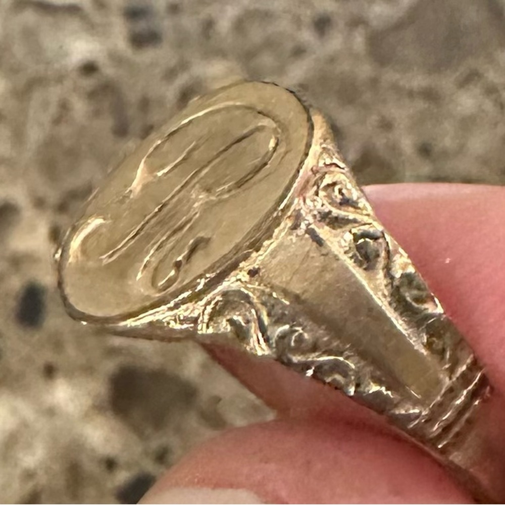 Antique Monogram Ring - image 5